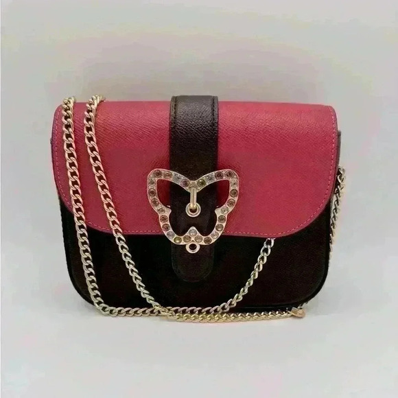 Coach Gemma Crossbody Bag In Colorblock With Butterfly Buckle EUC - Picture 4 of 14